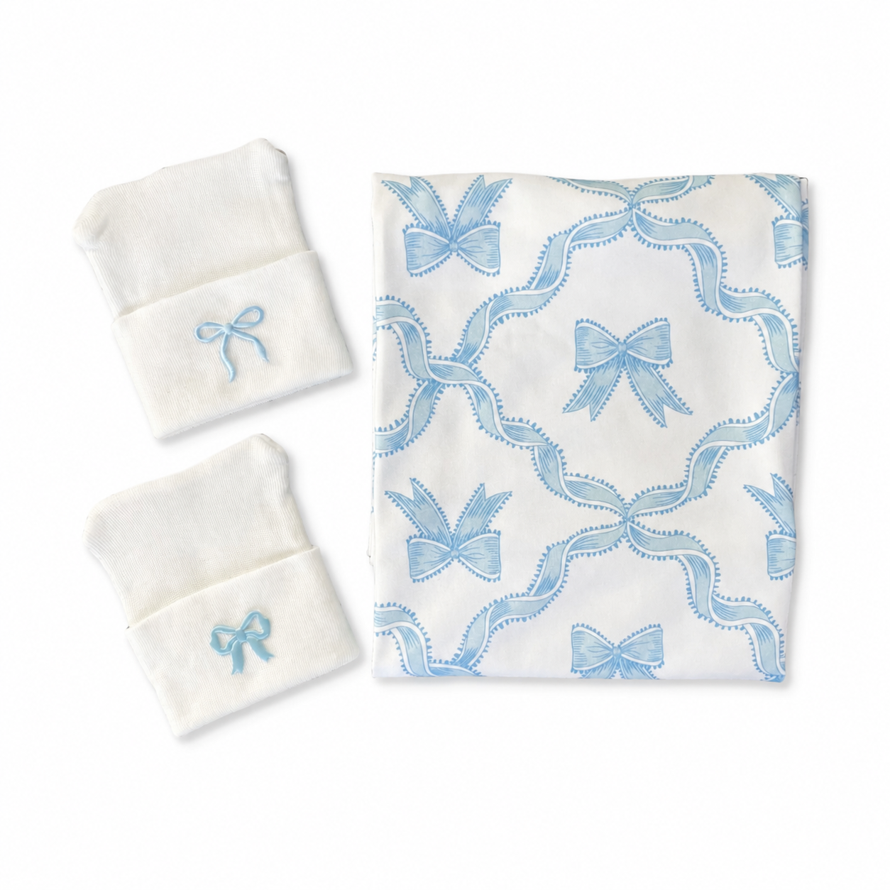 The Blue Ribbon Cameo Swaddle