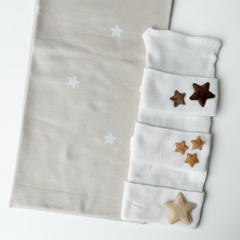 Taupe Starry Night Swaddle