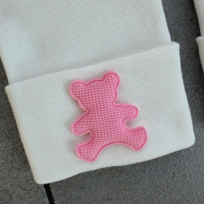 Waffle Bear Hospital Hat