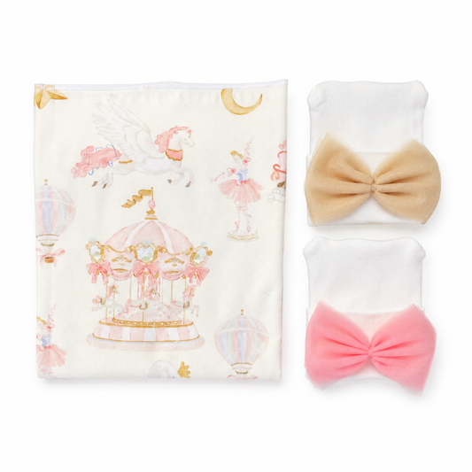 Watercolor Carousel Swaddle