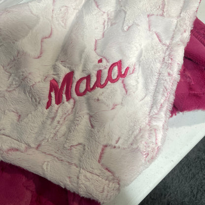 Rosy Pink Stroller Blanket