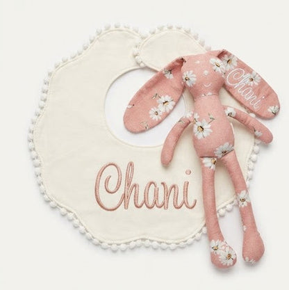 Scalloped Bib (with embroidery)