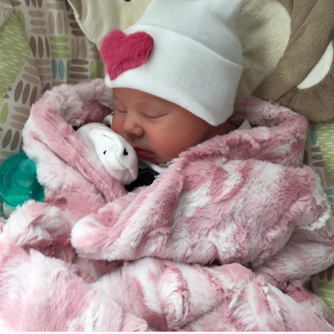 Cozy Heart Hospital Hat