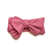 Load image into Gallery viewer, Berry Pink Bamboo Bow
