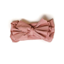 Load image into Gallery viewer, Dusty Pink Bamboo Bow
