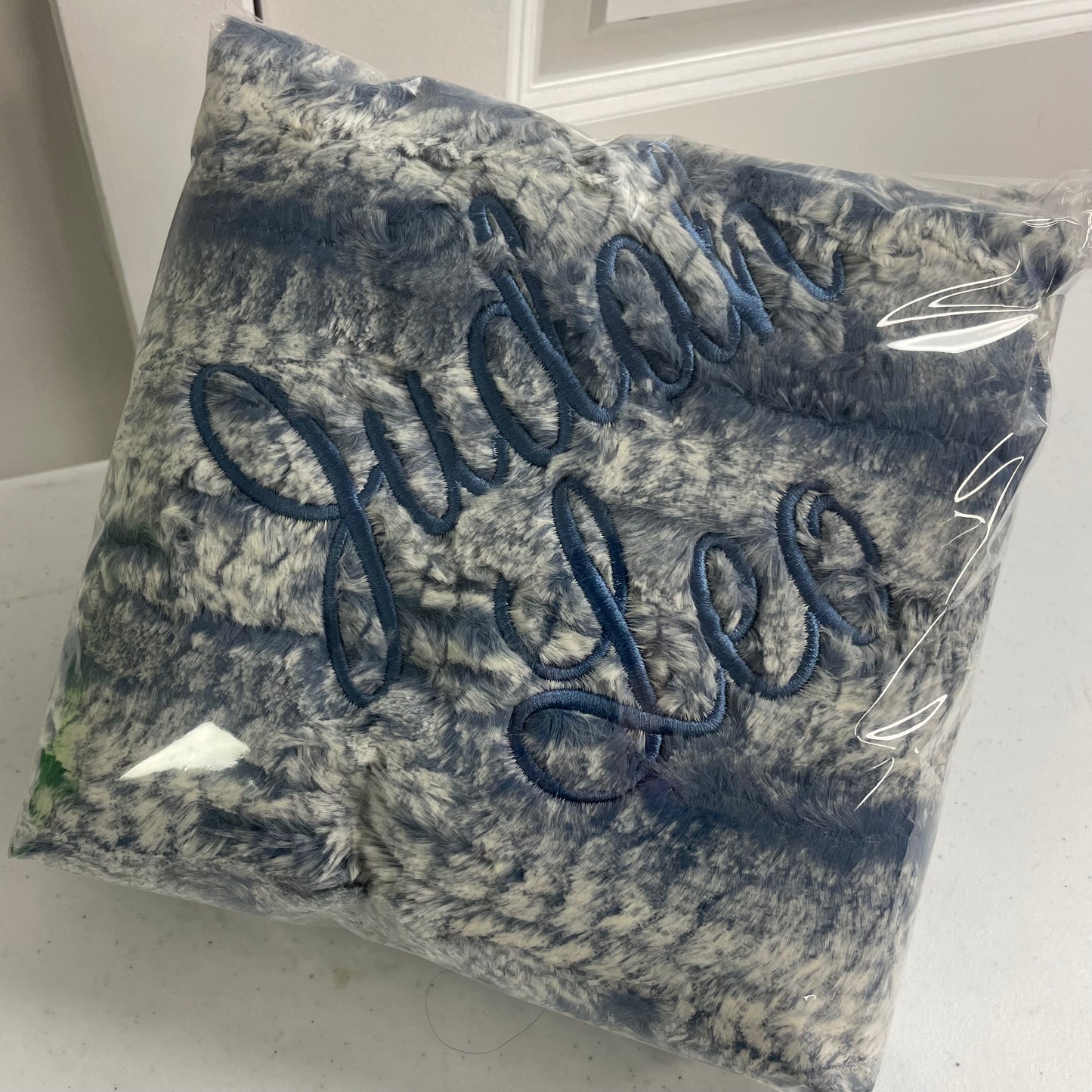 Blue Frost Stroller Blanket