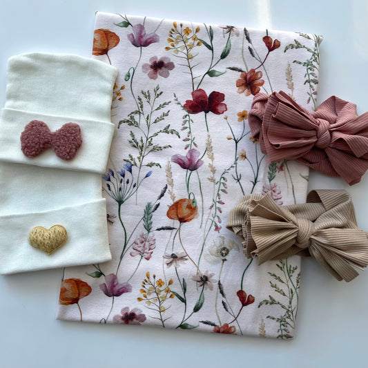 Fall Florals Printed Swaddle
