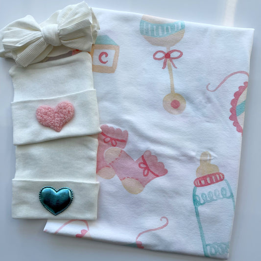 Baby Things Printed Swaddle