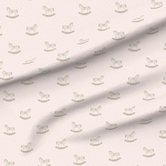 Pink Vintage Rocking Horse Swaddle