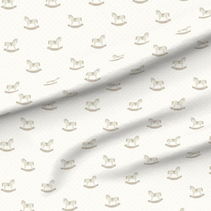 Neutral Vintage Rocking Horse Swaddle