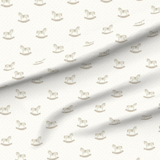Neutral Vintage Rocking Horse Swaddle