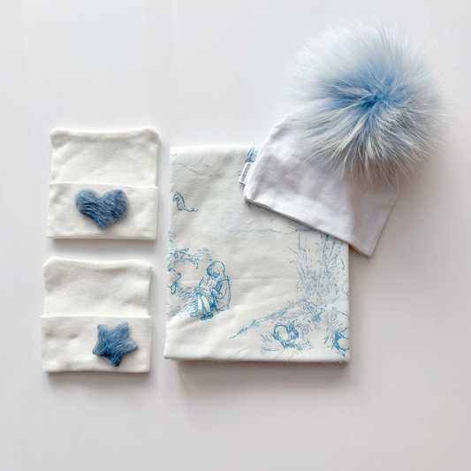Blue Toile Swaddle