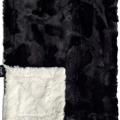 Black/Ivory Stroller Blanket