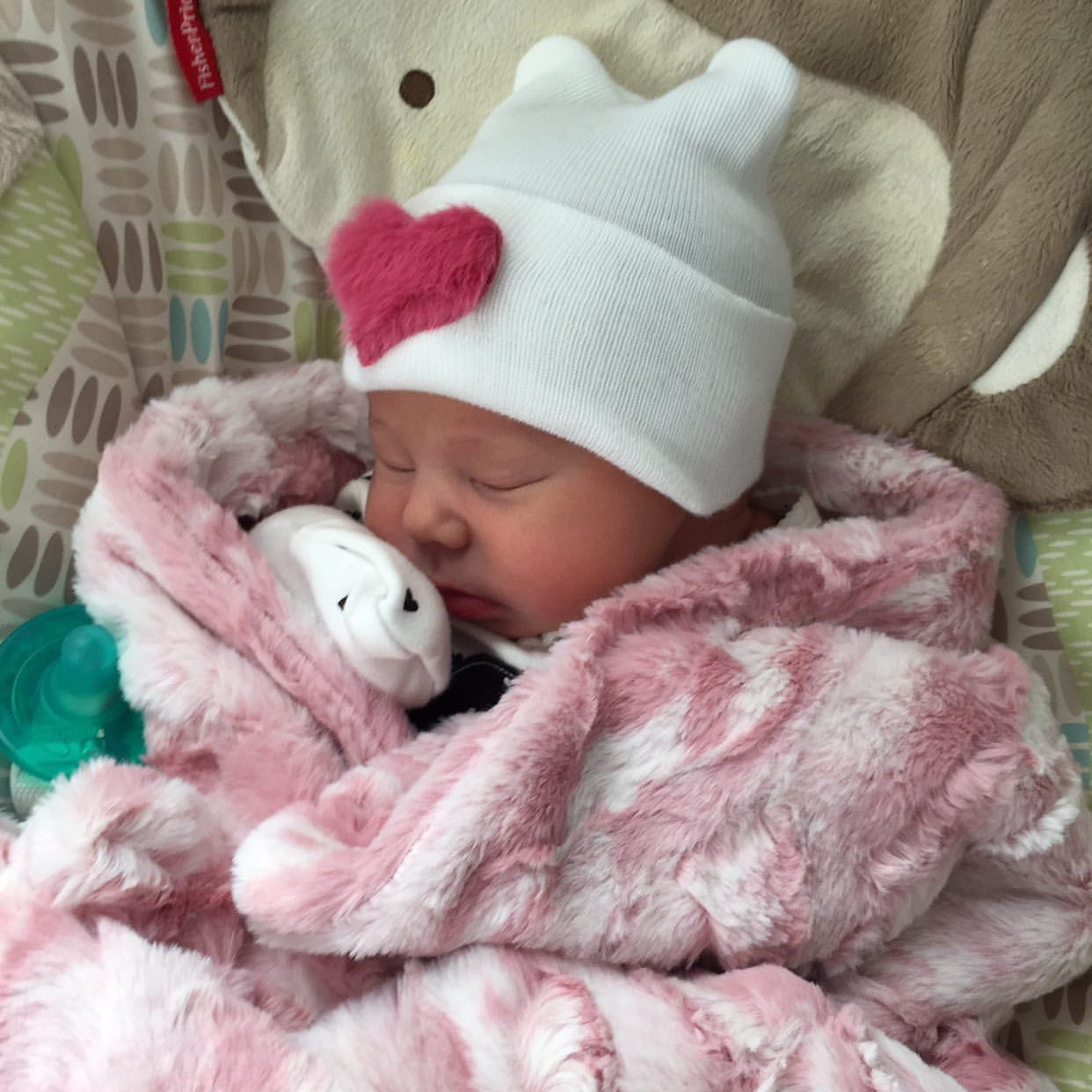 Cozy Heart Hospital Hat
