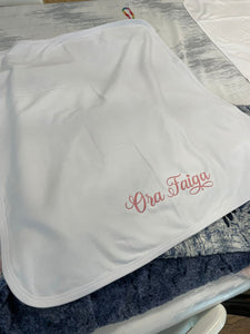Embroidered Swaddle Blankets