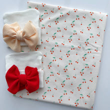 Load image into Gallery viewer, Mini Cherries Printed Swaddle