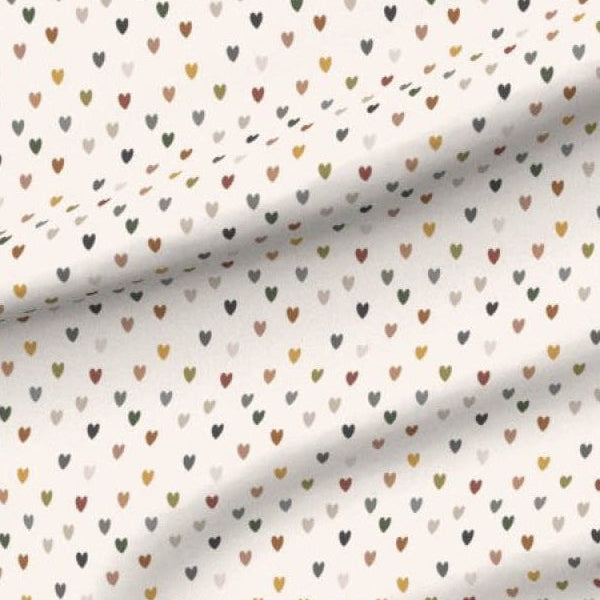 Mini Hearts- Earthtones Swaddle