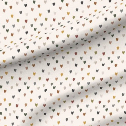 Mini Hearts- Earthtones Swaddle