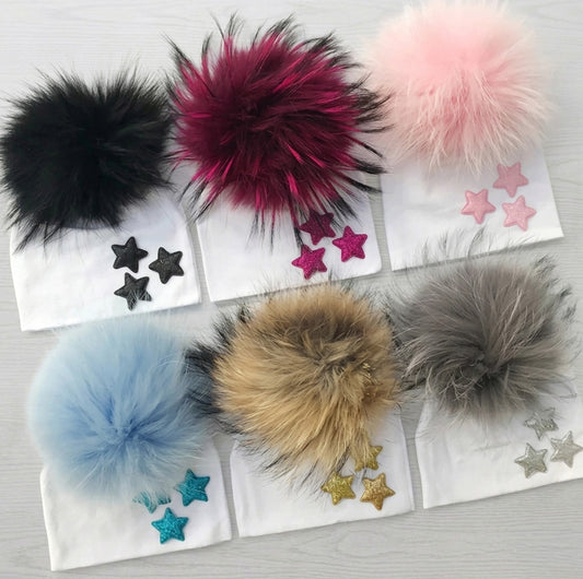 Star Pompom Hats