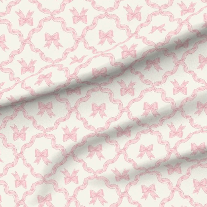 The Pink Bow Cameo  Swaddle