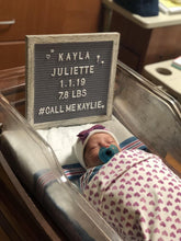 Load image into Gallery viewer, Glitter Bow Hospital Hat - The Gifted Baby NY