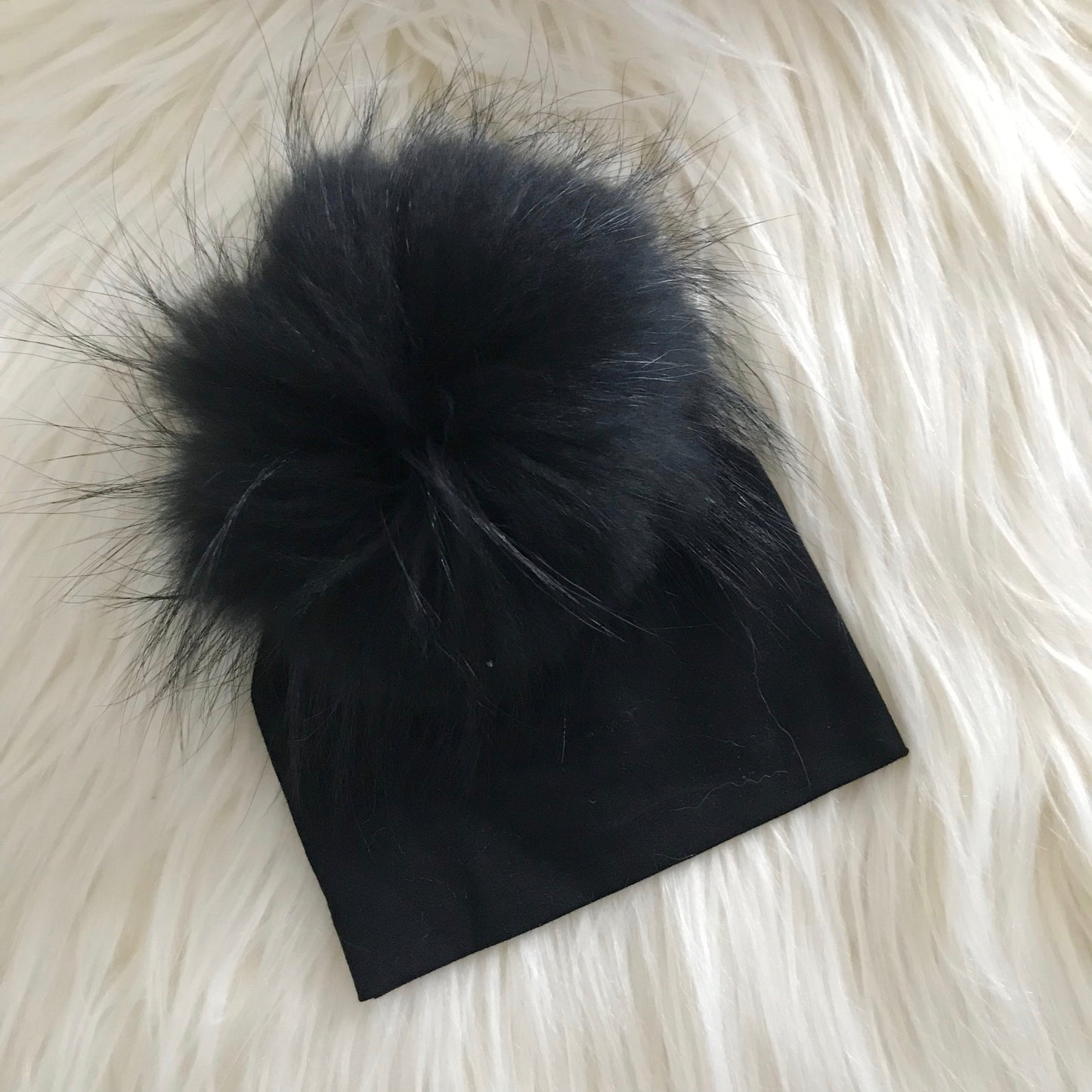 Black Hat Black Pompom - The Gifted Baby NY