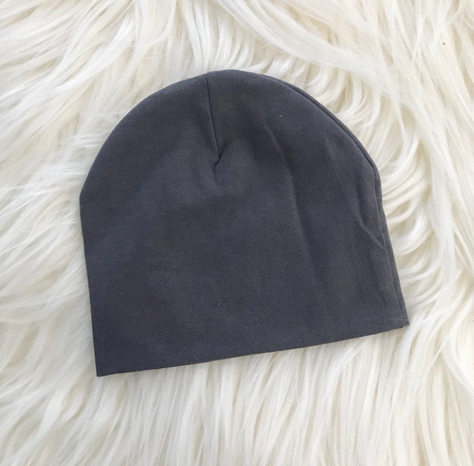 Dark Gray Hat Without Snap - The Gifted Baby NY