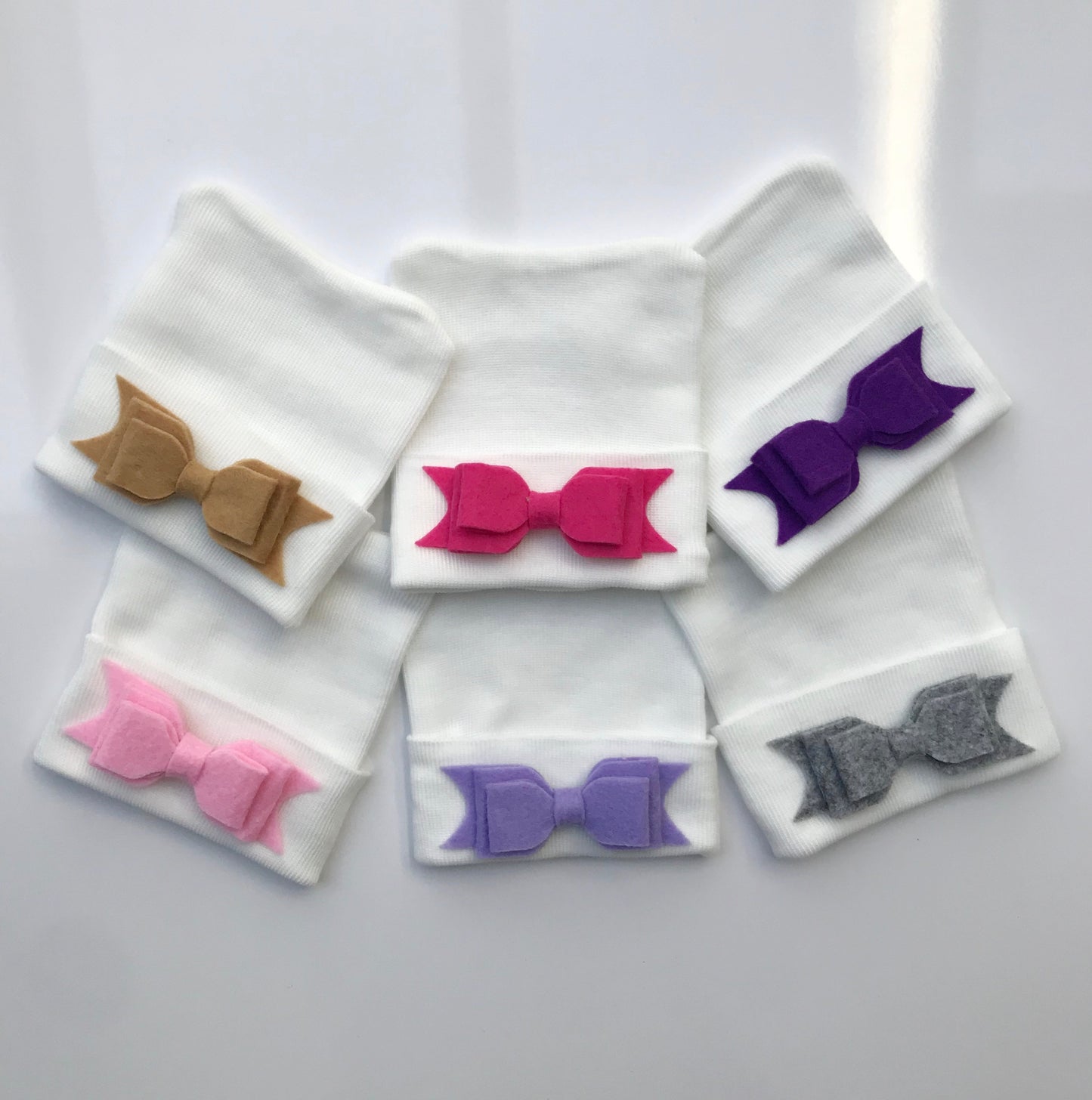 Felt Bow Hospital Hat - The Gifted Baby NY