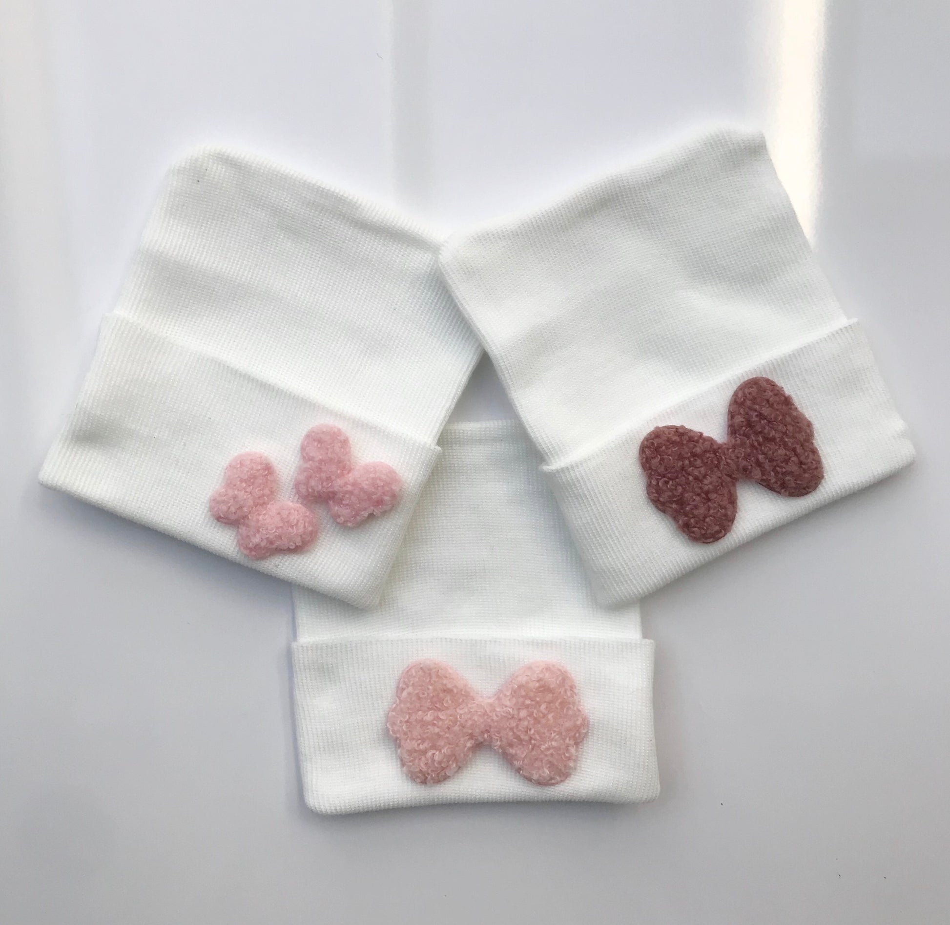 Fuzzy Bow/Butterfly Hospital Hat - The Gifted Baby NY