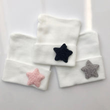 Load image into Gallery viewer, Fuzzy Star Hospital Hat - The Gifted Baby NY