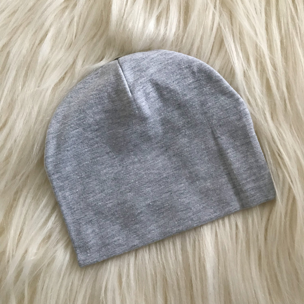 Heather Gray Hat Without Snap - The Gifted Baby NY
