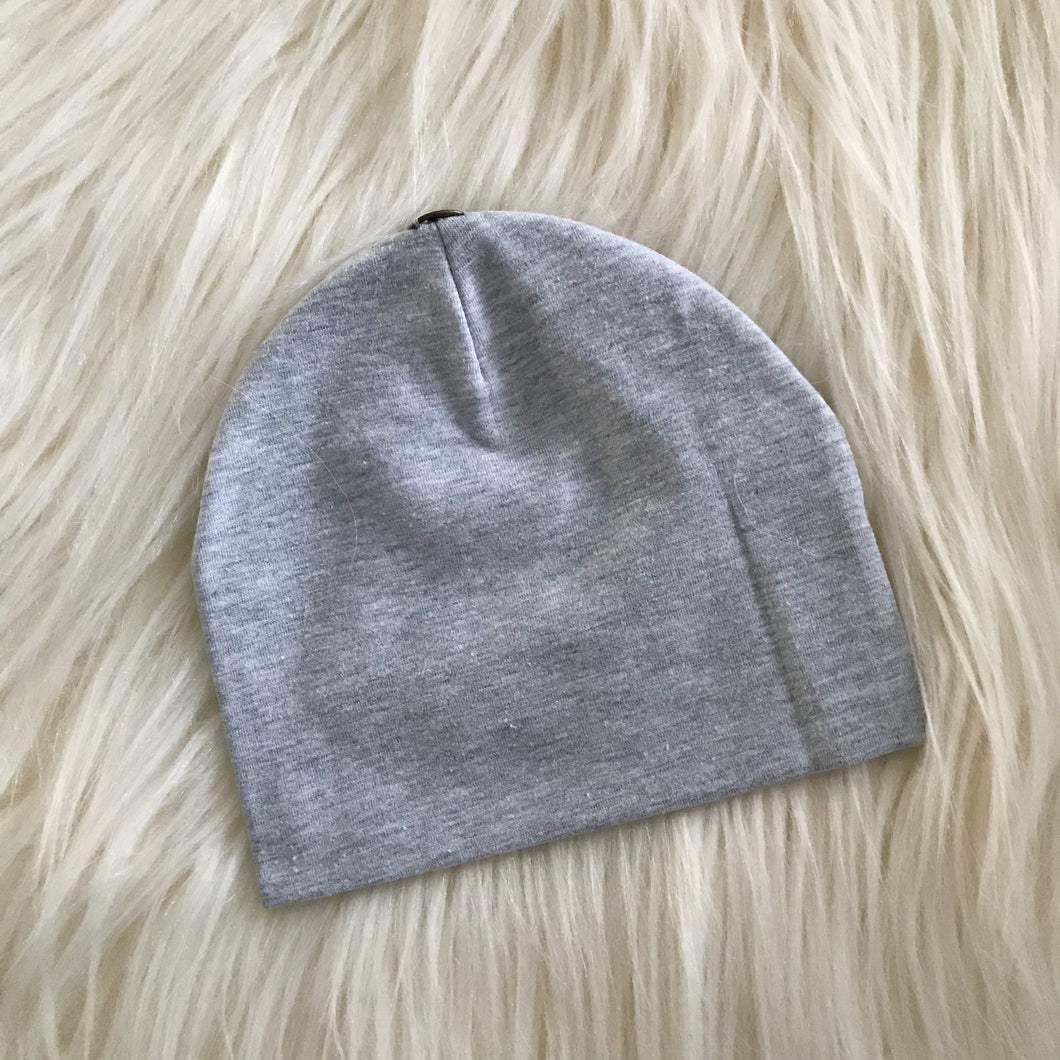 Heather Gray Hat With Snap - The Gifted Baby NY