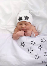 Load image into Gallery viewer, Glitter Stars Hospital Hat - The Gifted Baby NY