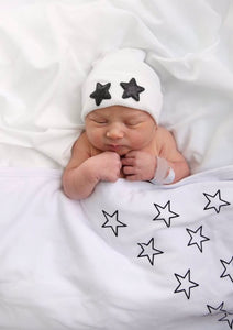 Glitter Stars Hospital Hat - The Gifted Baby NY