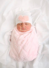 Load image into Gallery viewer, Large Furry Heart Hospital Hat - The Gifted Baby NY