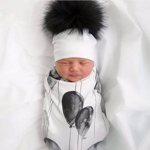 Black Balloon Swaddle - The Gifted Baby NY