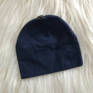 Navy Hat With Snap - The Gifted Baby NY