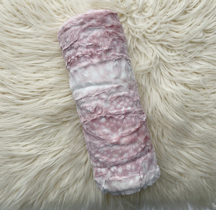Pink Leopard Stroller Blanket