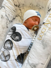 Load image into Gallery viewer, Black Balloon Printed Swaddle