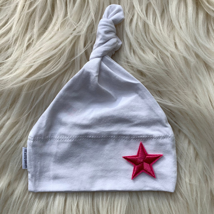 Hot Pink Embroidered Star - The Gifted Baby NY