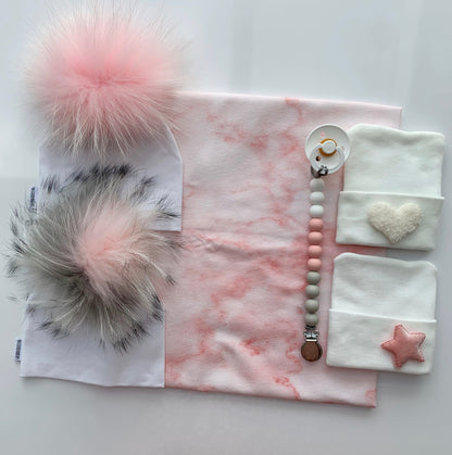 Pink Marble Swaddle - The Gifted Baby NY