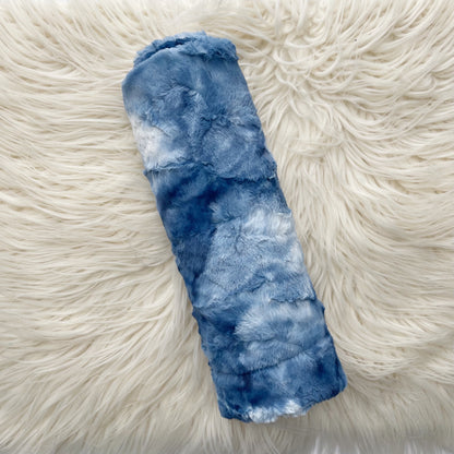 Blue Tie Dye Stroller Blanket