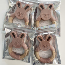 Load image into Gallery viewer, Bunny Teether (Dusty Pink)