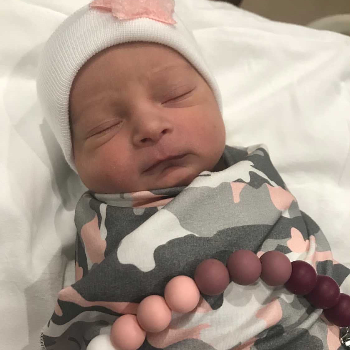 Pink Camouflage Swaddle