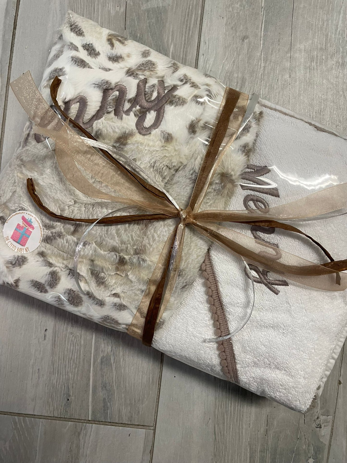 Cream Leopard Stroller Blanket