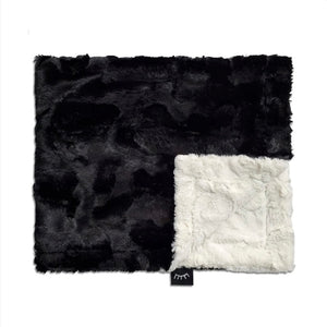Black/Ivory Stroller Blanket