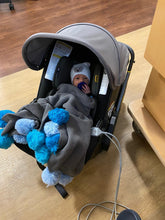 Load image into Gallery viewer, Blue Ombré Pompom Blanket - The Gifted Baby NY