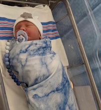 Load image into Gallery viewer, Blue Marble Swaddle - The Gifted Baby NY