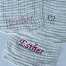 Load image into Gallery viewer, Set of 3 Burp Cloths (With Embroidery)