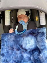 Load image into Gallery viewer, Blue Tie Dye Stroller Blanket - The Gifted Baby NY